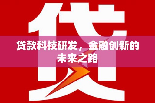 布袋贷款科技研发，金融创新的未来之路