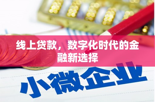 布袋线上贷款，数字化时代的金融新选择
