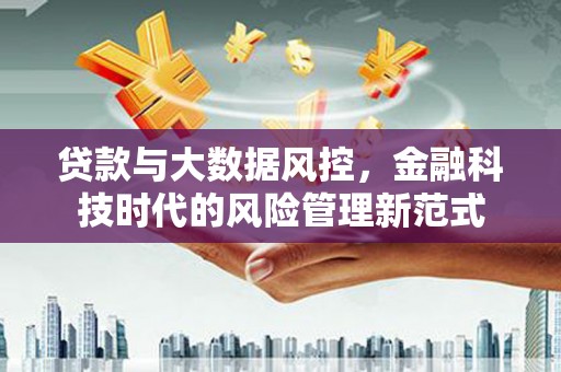 布袋贷款与大数据风控，金融科技时代的风险管理新范式