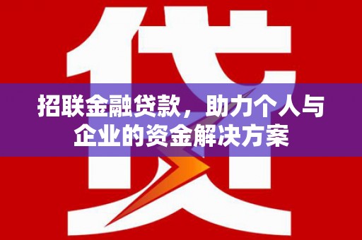 布袋招联金融贷款，助力个人与企业的资金解决方案