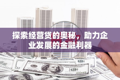 布袋探索经营贷的奥秘，助力企业发展的金融利器