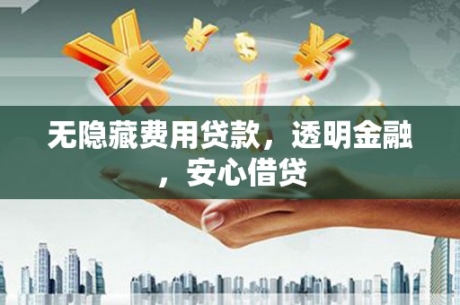 布袋无隐藏费用贷款，透明金融，安心借贷