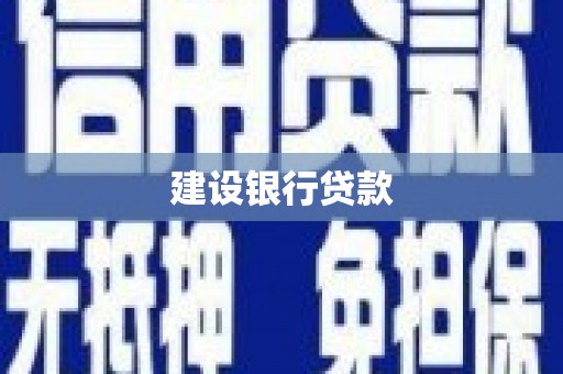 布袋建设银行贷款