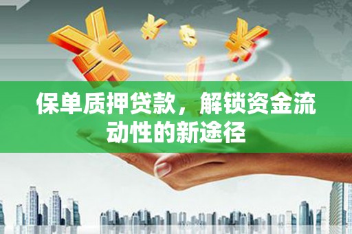 布袋保单质押贷款，解锁资金流动性的新途径
