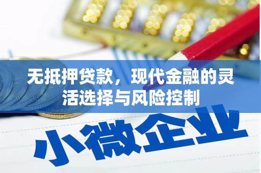 布袋无抵押贷款，现代金融的灵活选择与风险控制