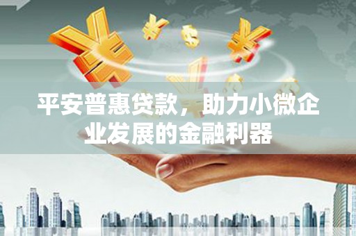布袋平安普惠贷款，助力小微企业发展的金融利器