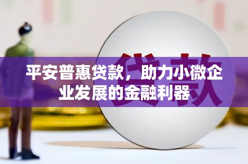 布袋平安普惠贷款，助力小微企业发展的金融利器