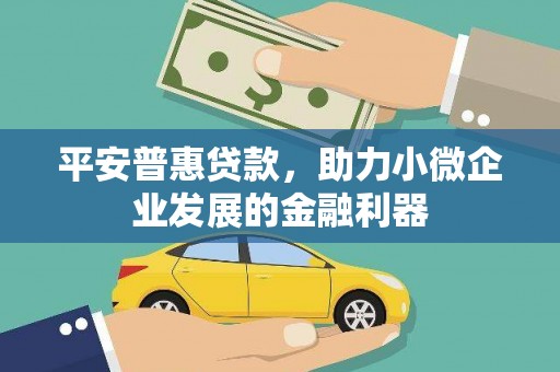 布袋平安普惠贷款，助力小微企业发展的金融利器