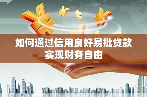 布袋如何通过信用良好易批贷款实现财务自由