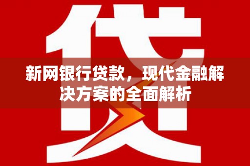 布袋新网银行贷款，现代金融解决方案的全面解析