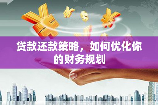 布袋贷款还款策略，如何优化你的财务规划
