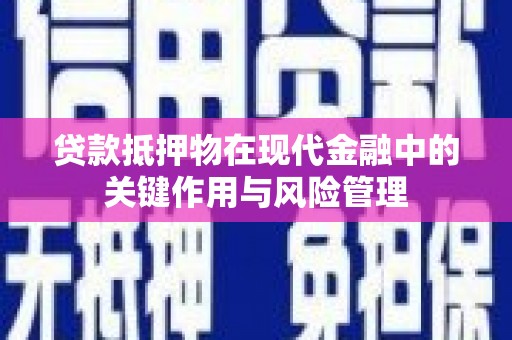 布袋贷款抵押物在现代金融中的关键作用与风险管理
