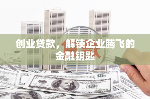 布袋创业贷款，解锁企业腾飞的金融钥匙