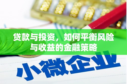 布袋贷款与投资，如何平衡风险与收益的金融策略